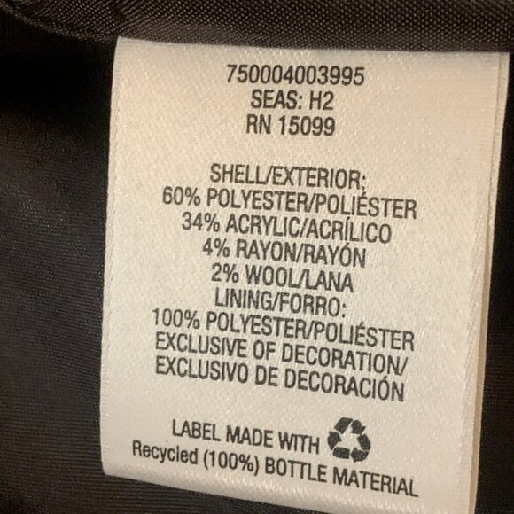 Covington. Size Large. Fuzzy Nubby Heavy, Lined, Long Sleeve Jacket. DB - Picture 6 of 6